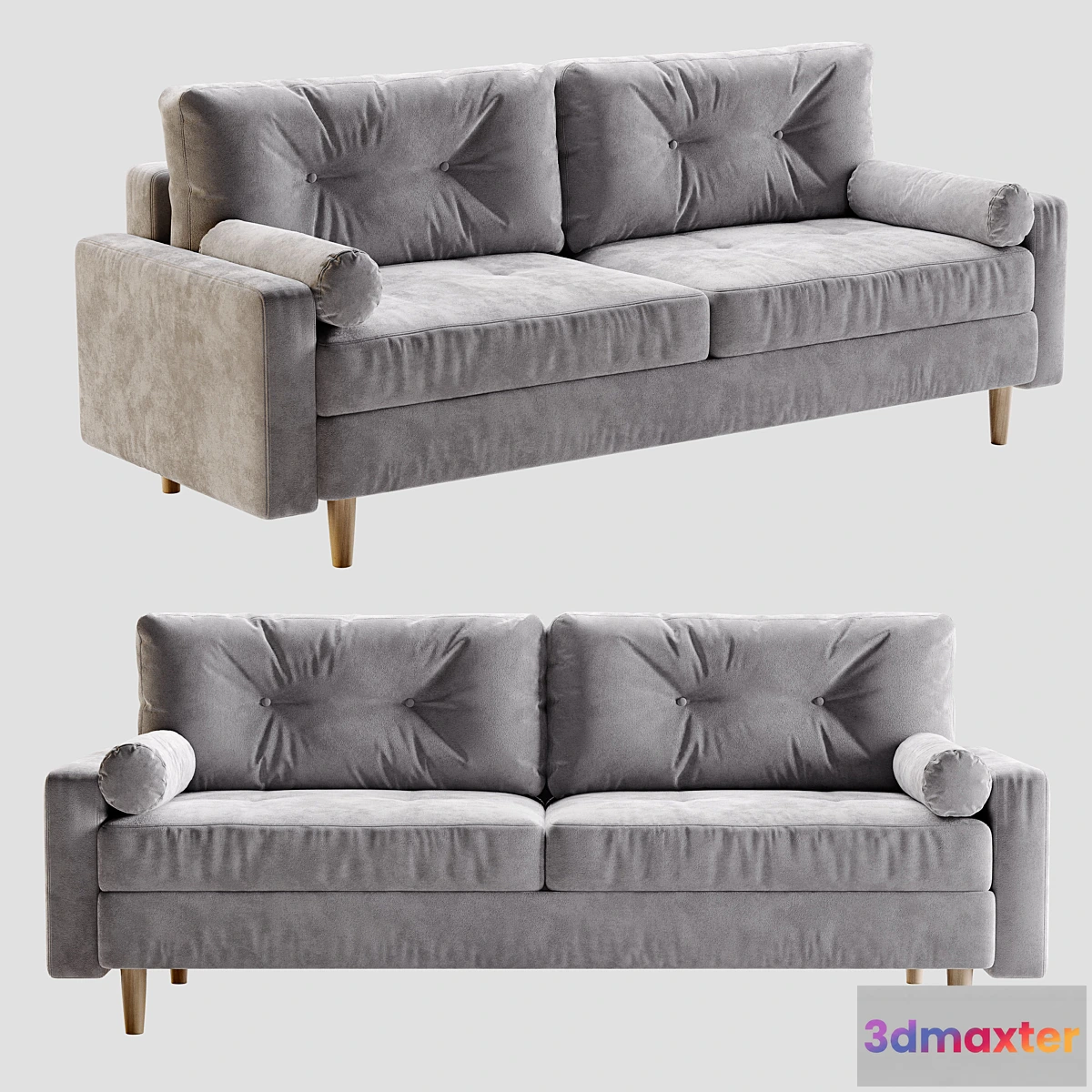 1422930 - Sofa Deans Sherst Gray 3D Max