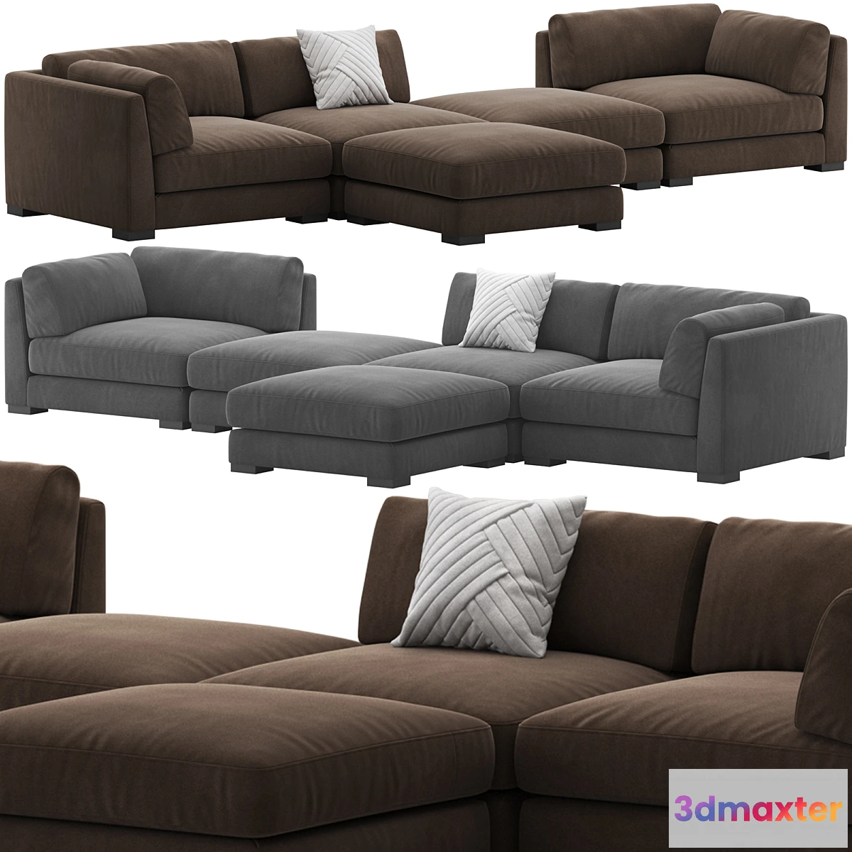 1423464 - CB2 Plazza Sectional Sofa 3D Max