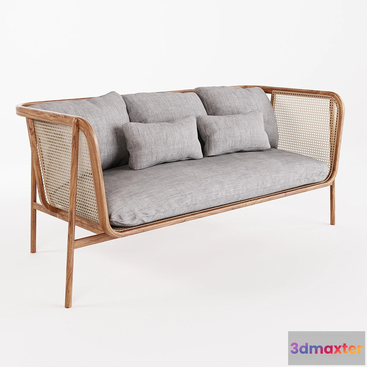 1424068 - Cane Collection Rattan One Seat Sofa 3D Max