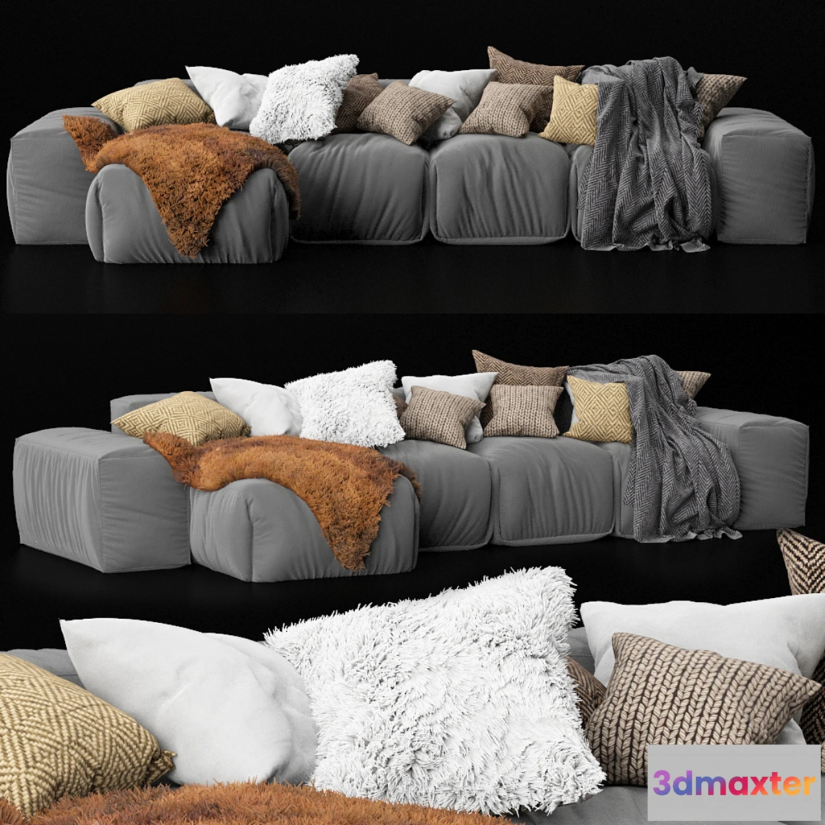 1424070 - Modular sofa BI Bonaldo 5 3D Max