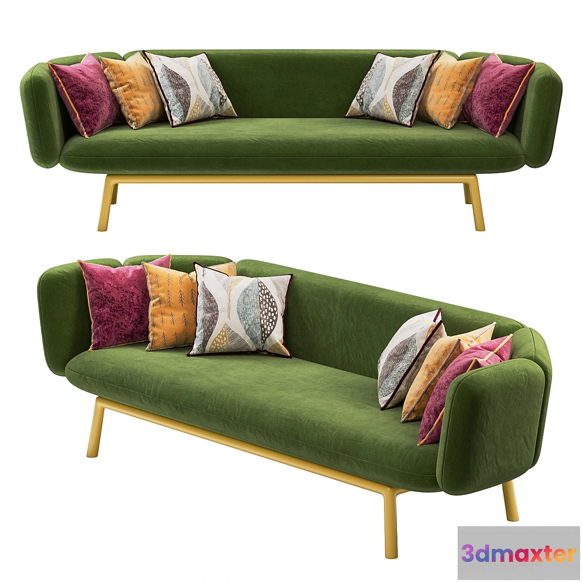 1424672 - Hive Modern - 2.5 Sofa by Jules Wagemans 3D Max