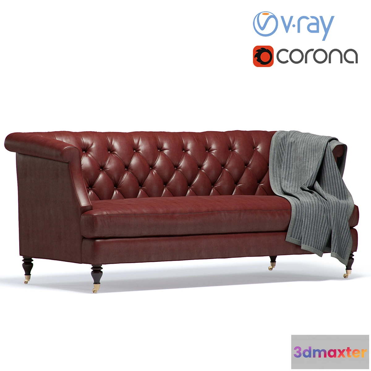 1424740 - Tufted 2-Seater Sofa 3D Max