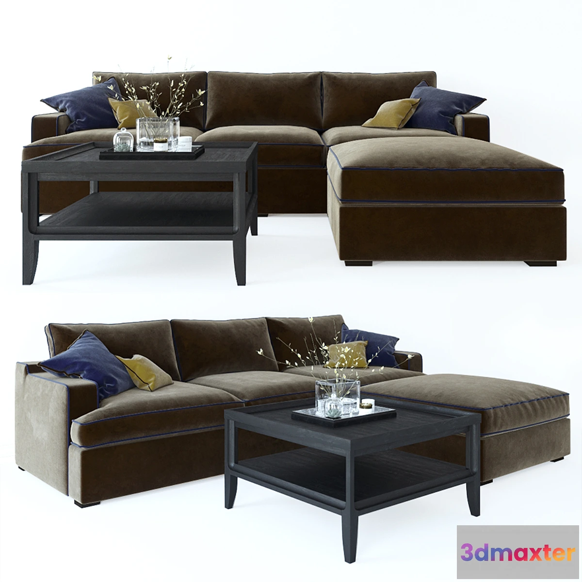 1425304 - Sofa Dantone Home Stamford & Coffee table City 3D Max