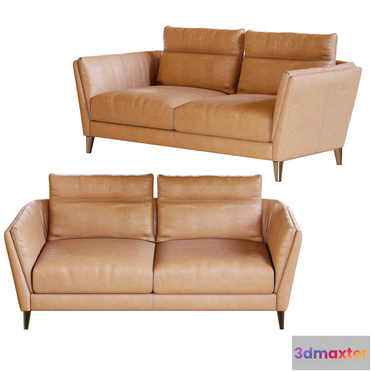 1425910 - Bretagne 2 seater sofa by Poltrona Frau 3D Max