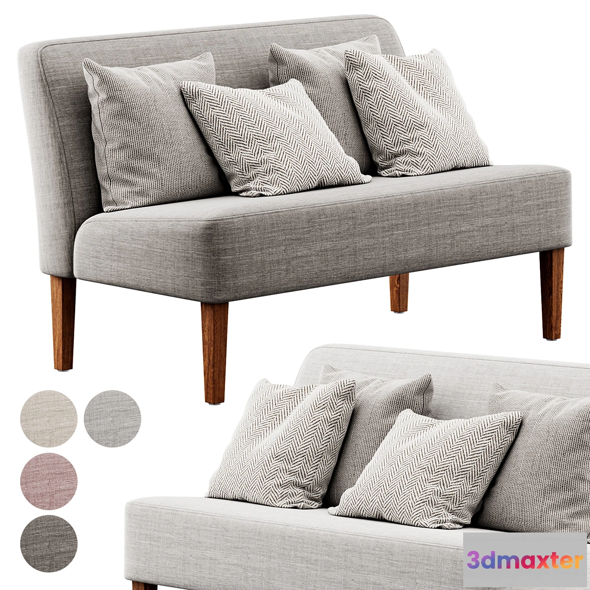 1426582 - Jossey Loveseat by Ebern Designs 3D Max