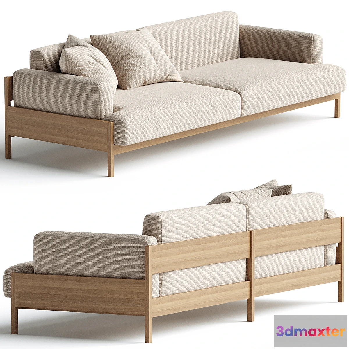 1428212 - Kinuta Sofa 3 Seater A S01 3D Max