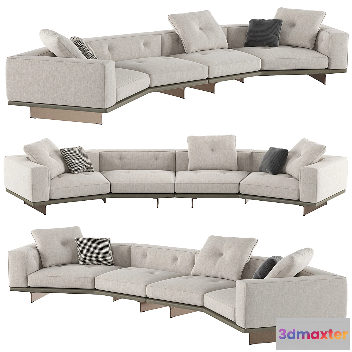 1428728 - Inclined Sofa Dylan 3D Max