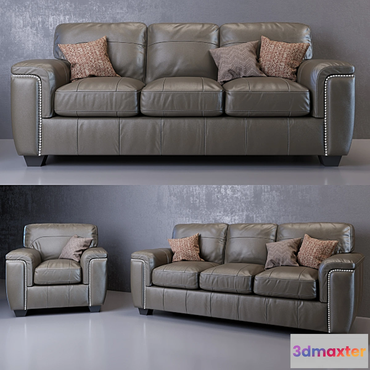 1428866 - Donnell Sofa and Armchair 3D Max