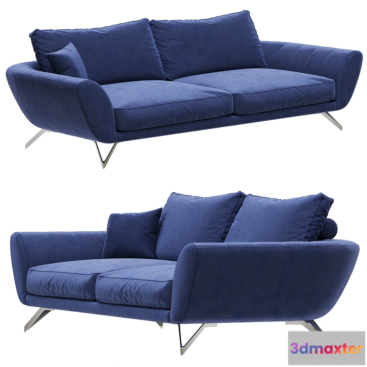 1429824 - Roche Bobois CARACTERE Large 3-seat sofa 3D Max