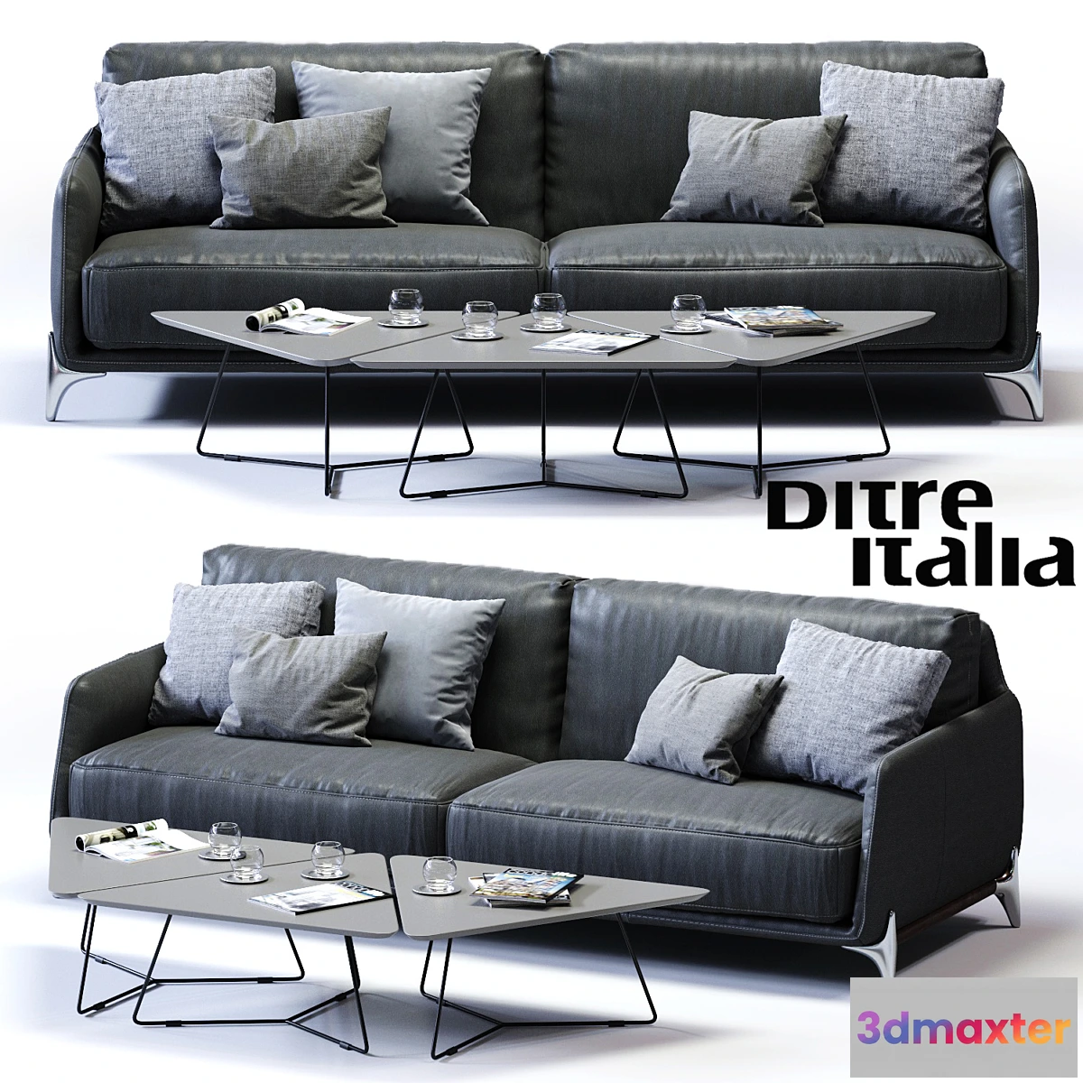 1430716 - Ditre Italia ELLIOT 3-er Maxi Sofa 3D Max