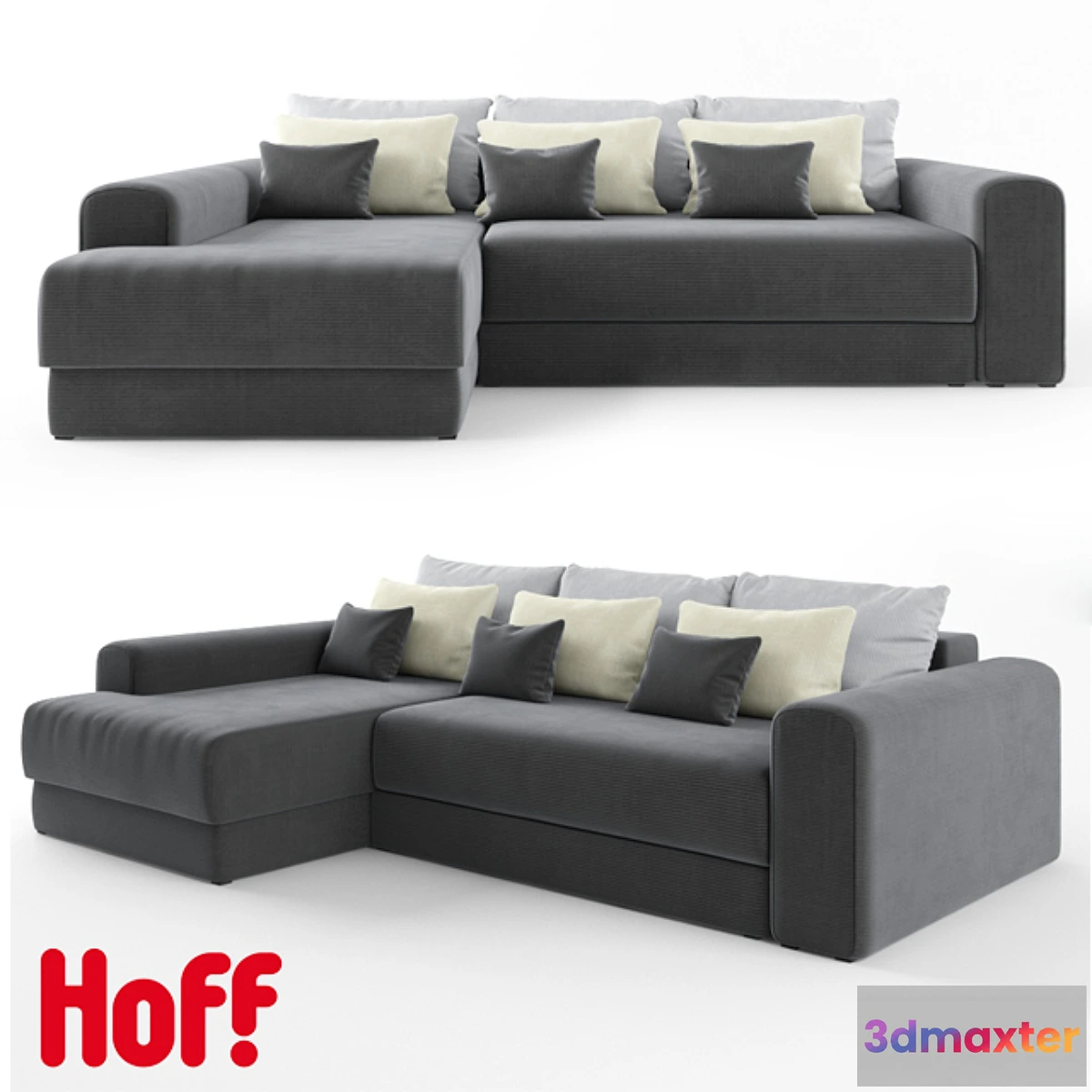 1430752 - Hoof Madison  Madison Corner Sofa 3D Max