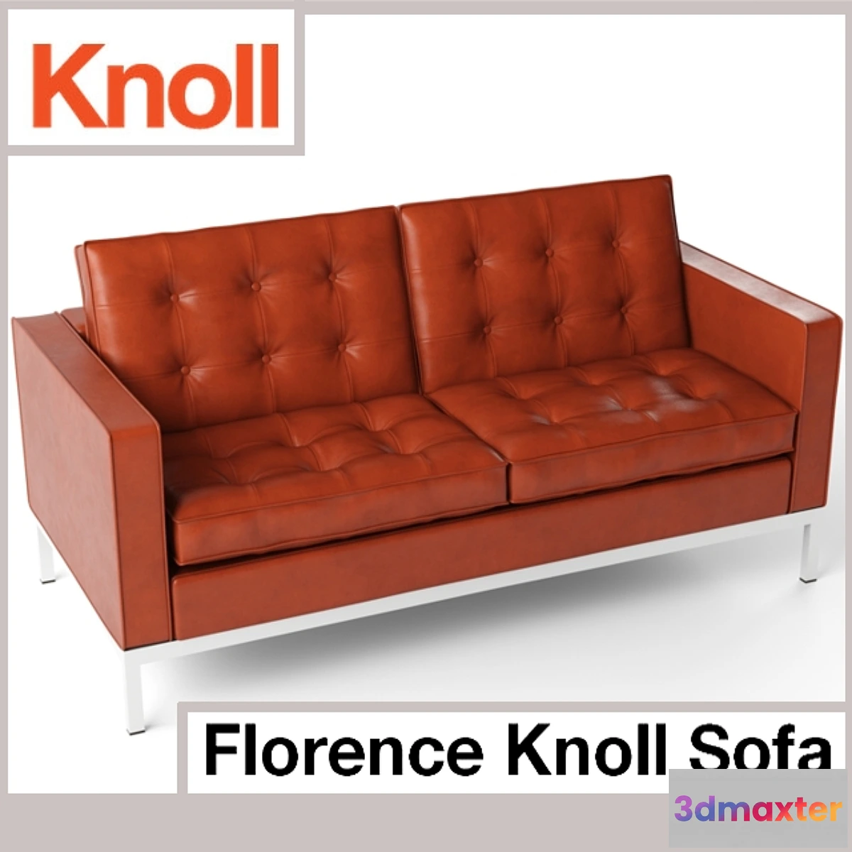 1431272 - Florence Knoll Sofa (two-seater) 3D Max
