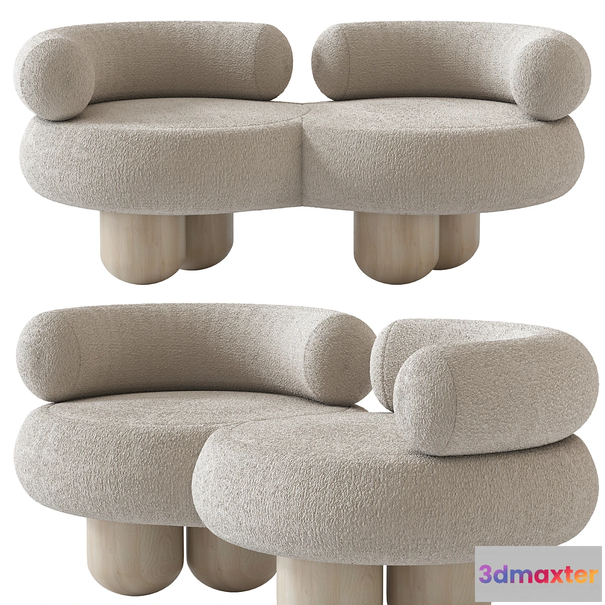 1431456 - Siamese Sofa by Pietro Franceschini 3D Max