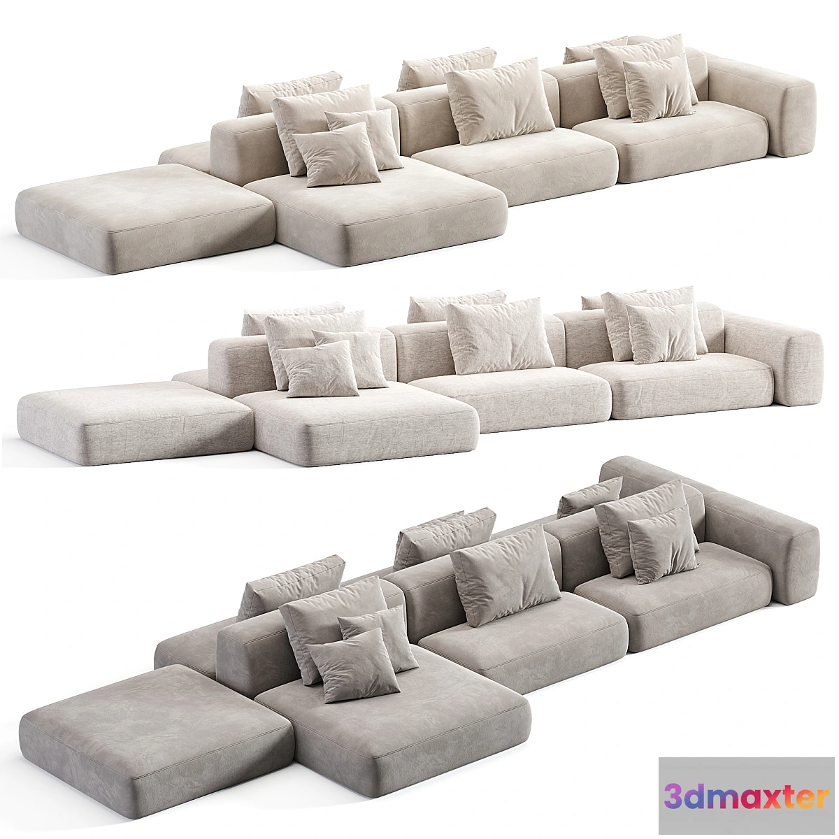 1432048 - Stone Sofa Modular Sofa By Tamamm 3D Max