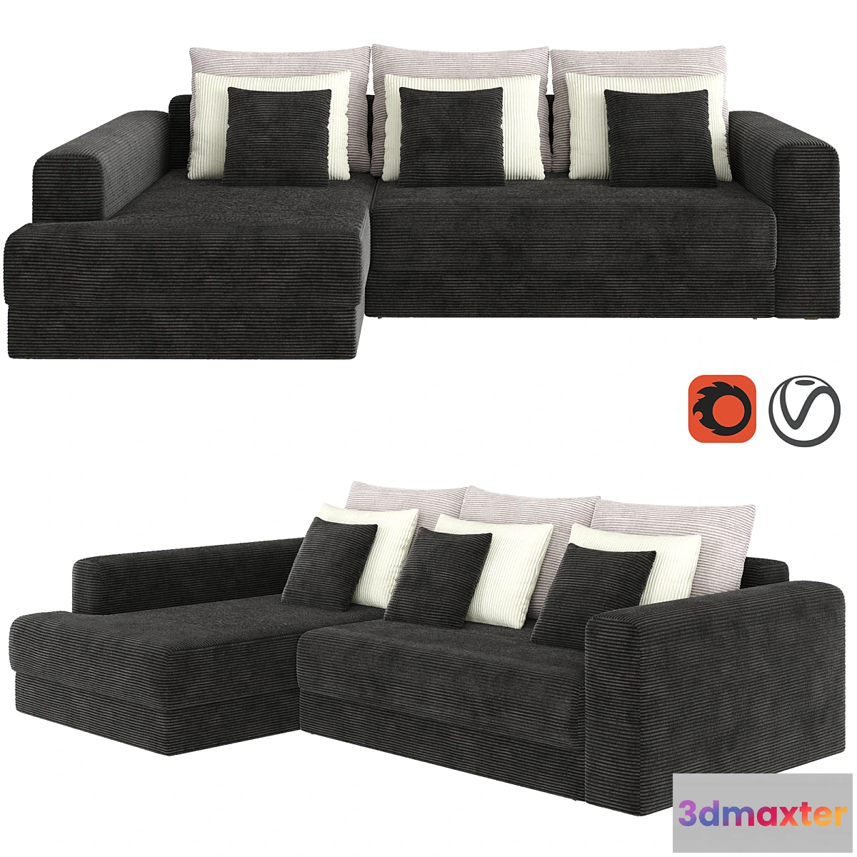 1432198 - Madison Corner Sofa Bed 3D Max