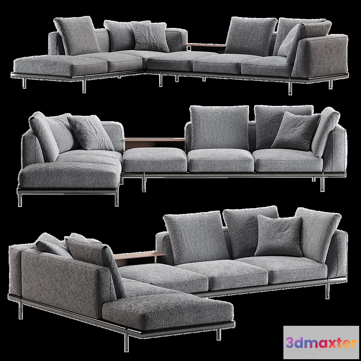1432434 - Phil Bonaldo corner sofa 3D Max
