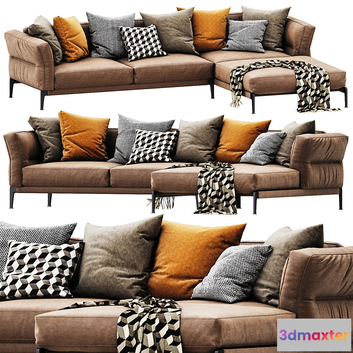 1432980 - Flexform adda chaise lounge 3D Max