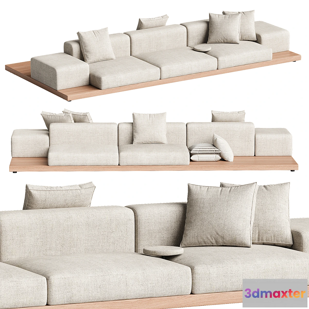 1434118 - Dock sofa by B&B Italia 3D Max