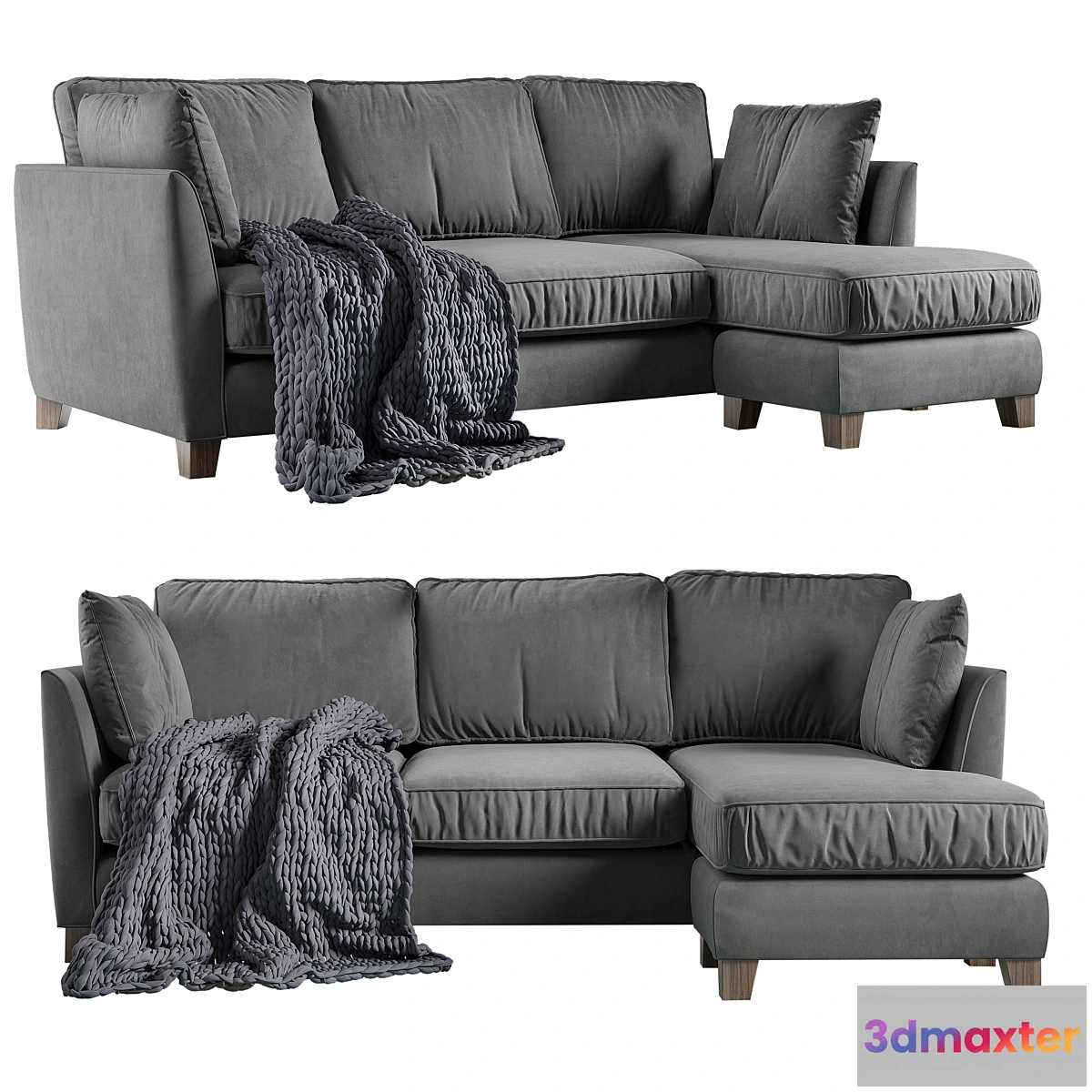 1434288 - Wolseley corner large sofa 3D Max