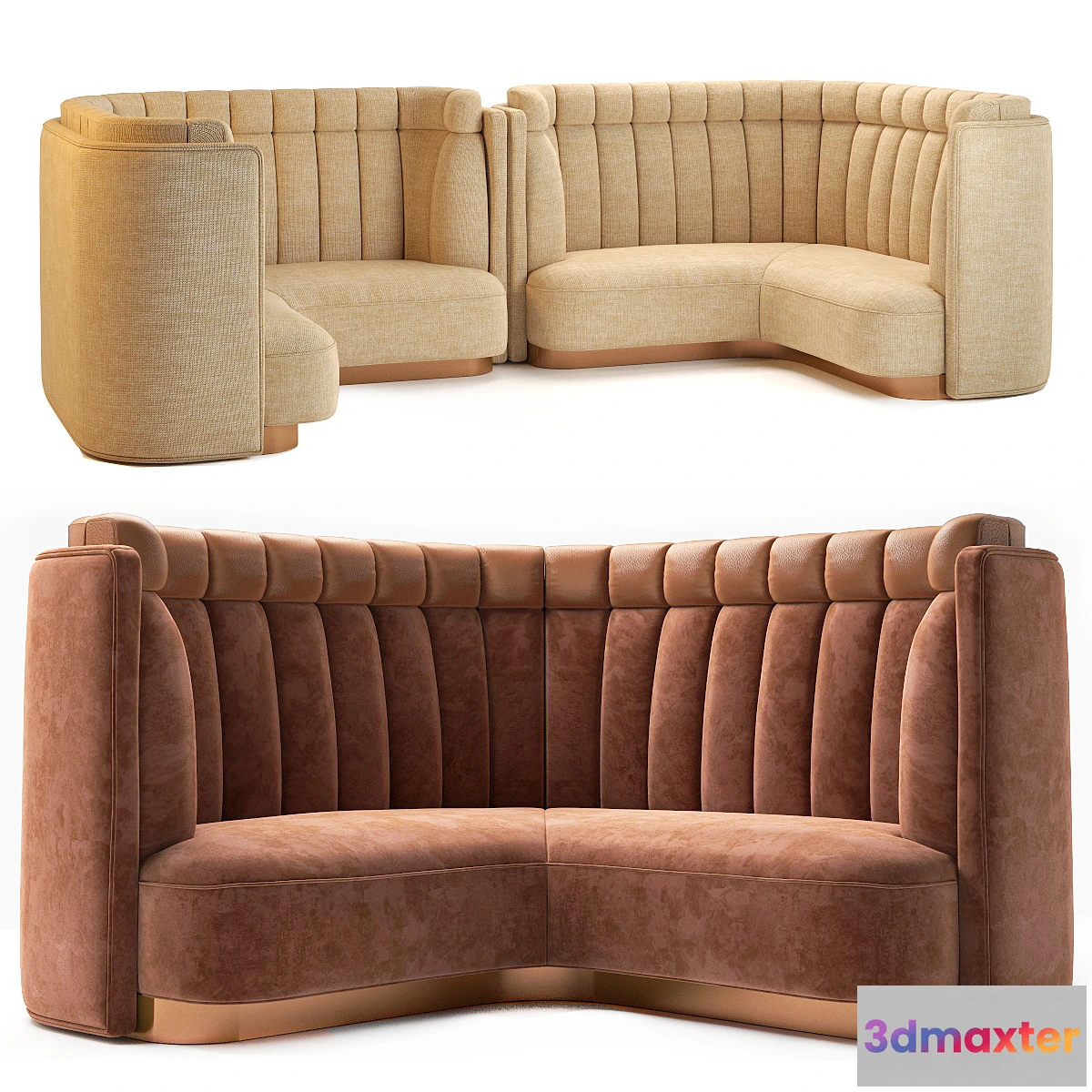 1434578 - D4 restaurant sofa 3D Max