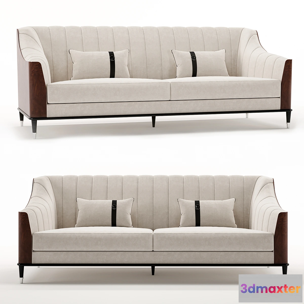 1434684 - Bykepi Walnut Sofa 3D Max