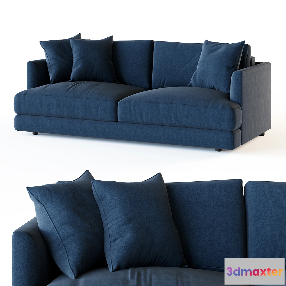1435726 - Sofa bed Ibiza blue 3D Max