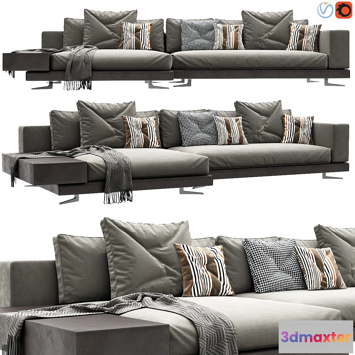 1435934 - Minotti White Arrangement 03 3D Max