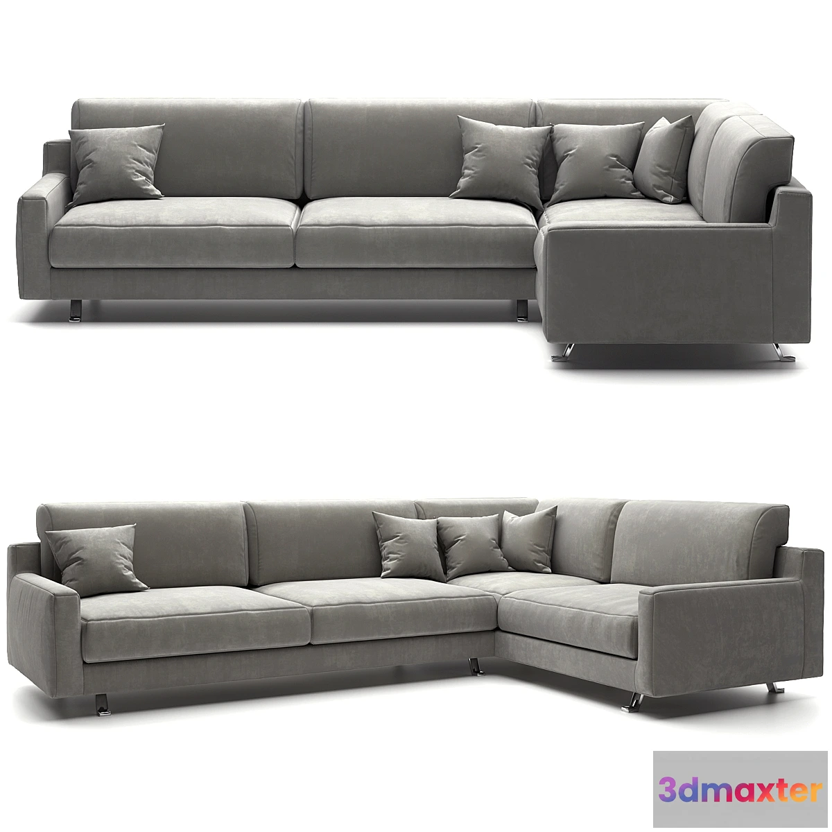 1436400 - Corner sofa “Gray sofa” 3D Max
