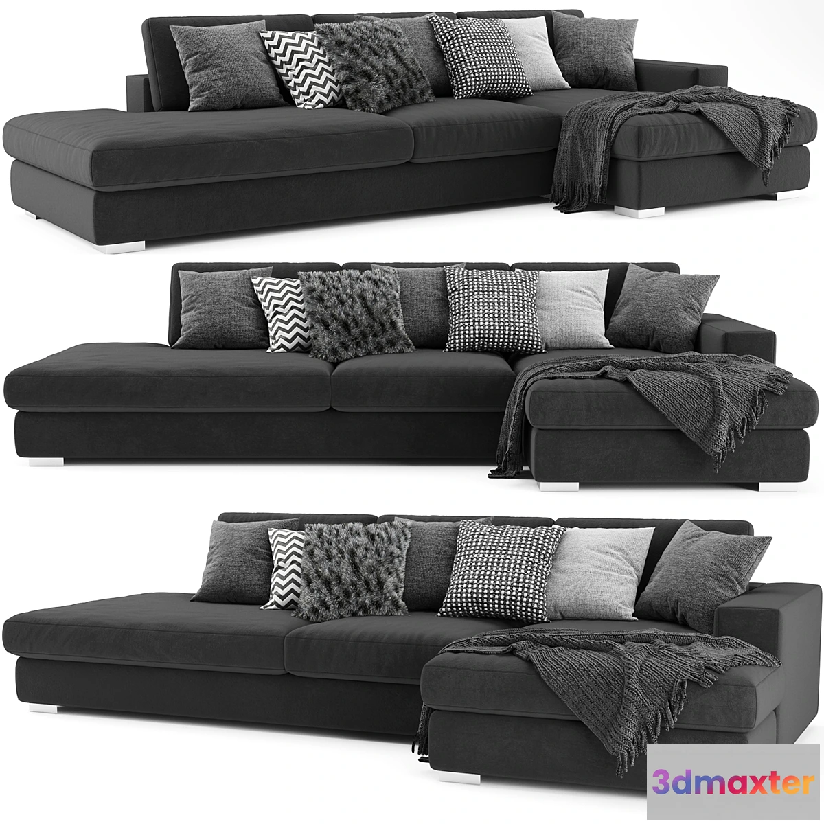 1436686 - BoConcept Cenova Chaise Longue Sofa 2 3D Max
