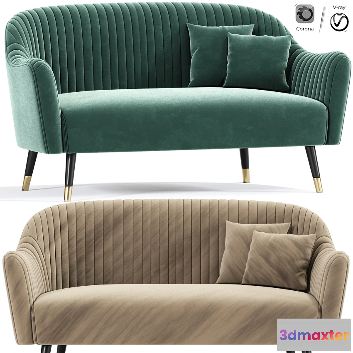 1436906 - Matt blatt anna seater sofa 3D Max