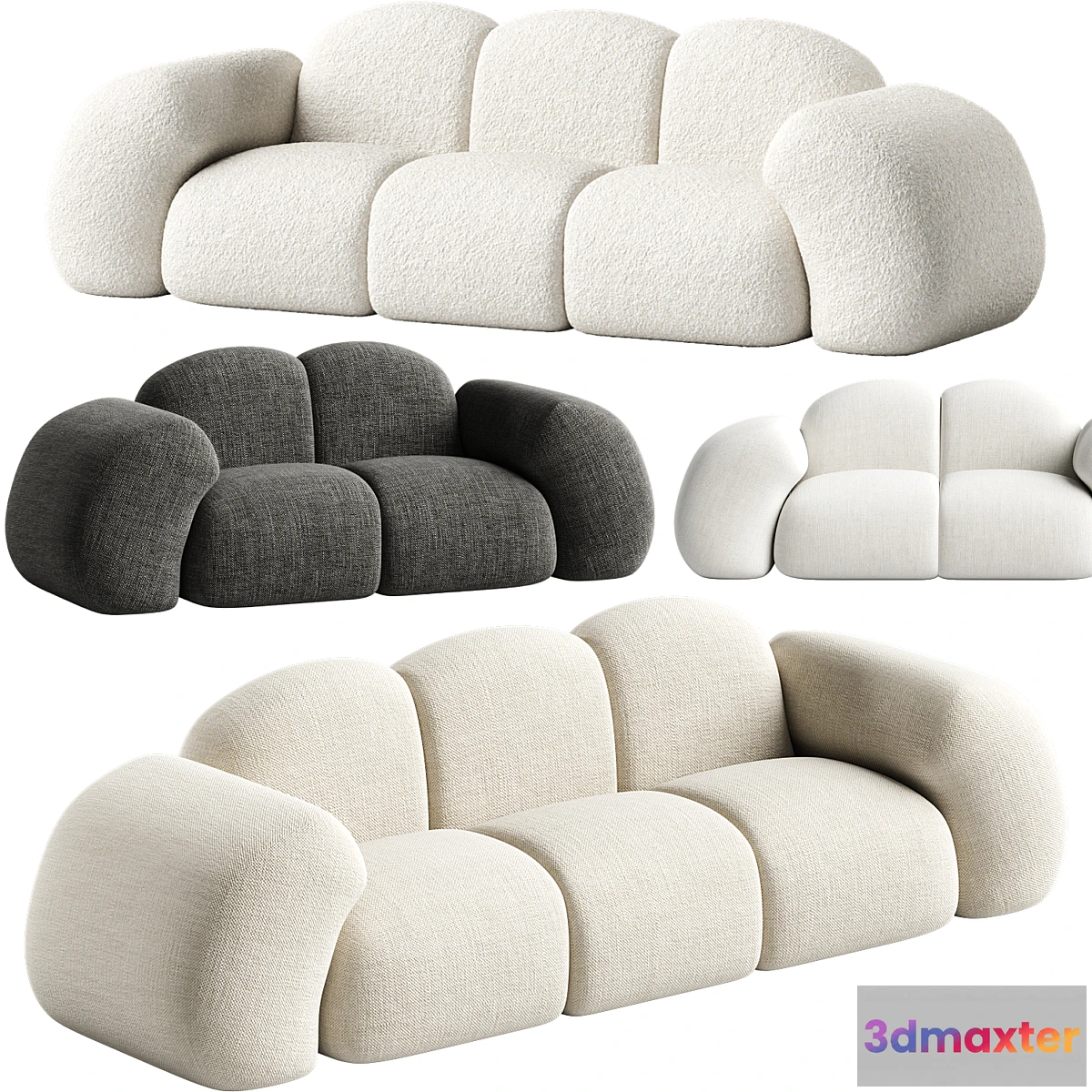 1436966 - Cloud Shaped Sofa Feel Ultimate Comfort 3D Max