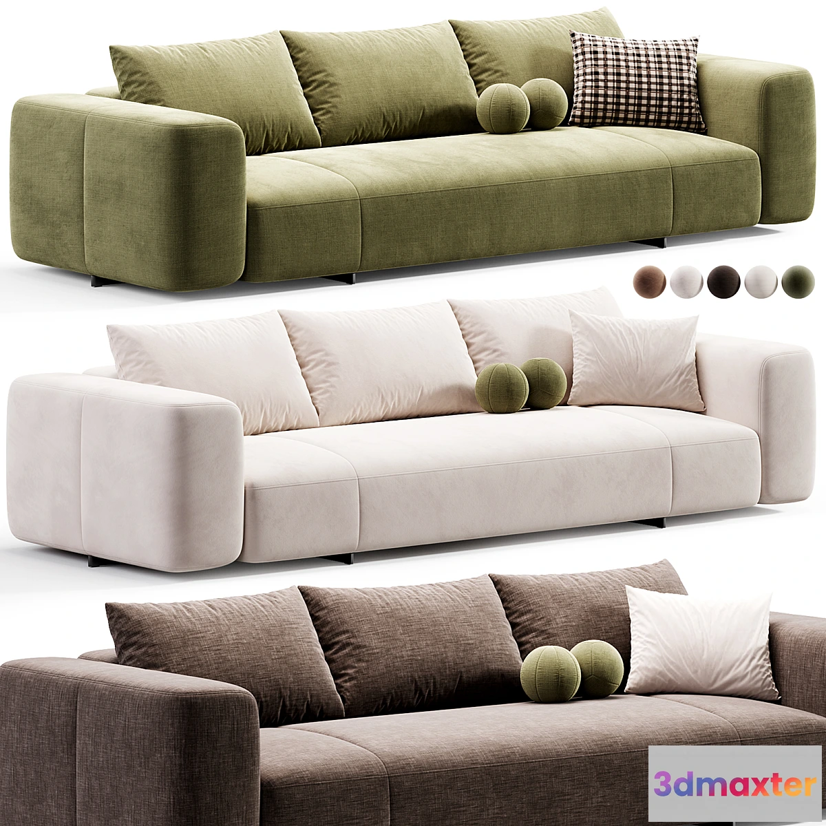 1437016 - Yves sofa by minotti 3D Max
