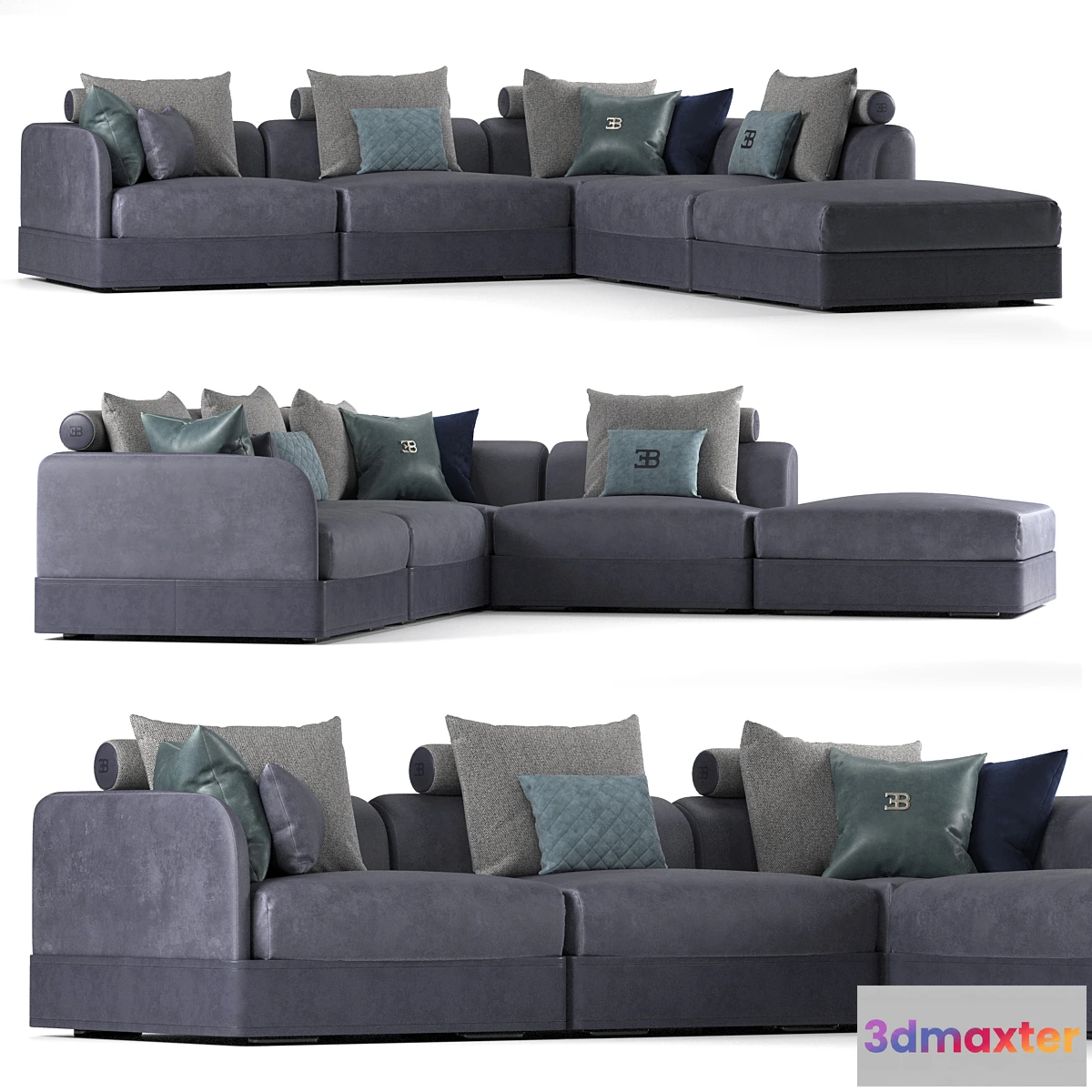 1437500 - Bugatti Le Mans modular sofa 3D Max