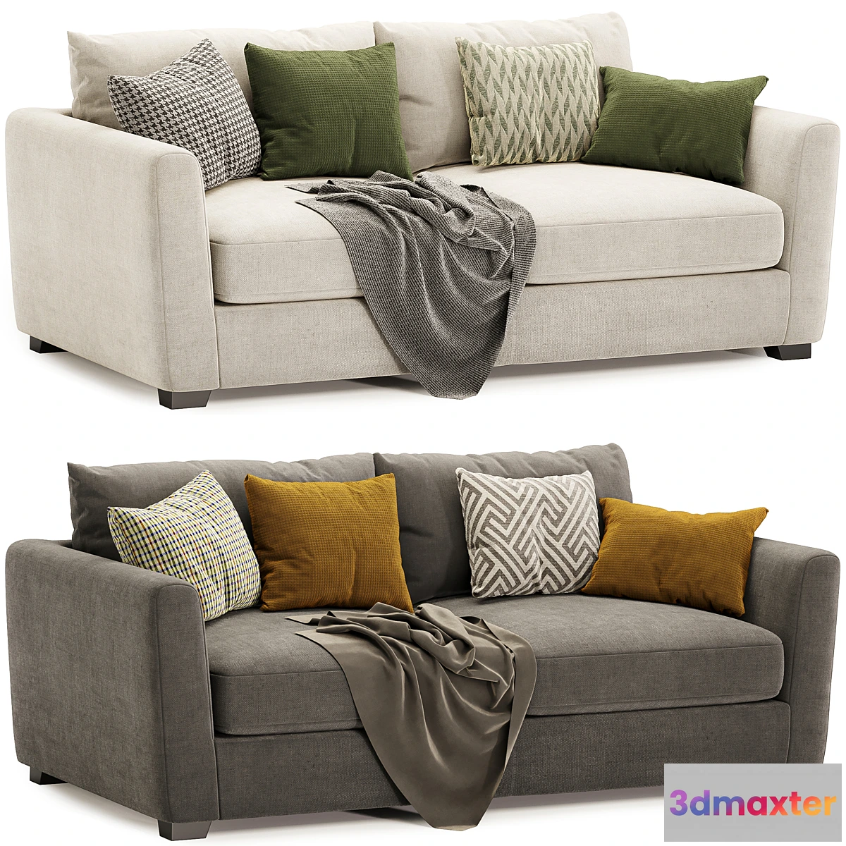 1437648 - Metz 3 Seater Sofa 3D Max