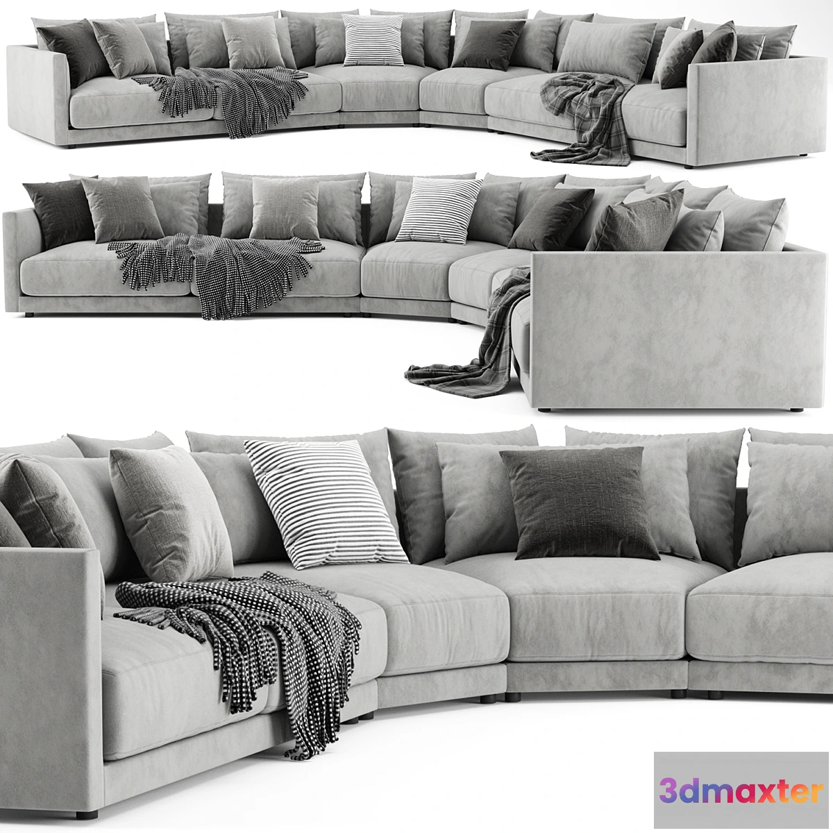 1437922 - Poliform Bristol Angled Composition 2 3D Max