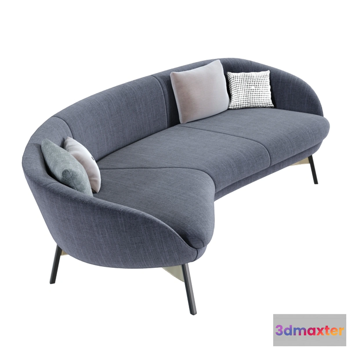 1438508 - Minotti russell sofa set 3D Max