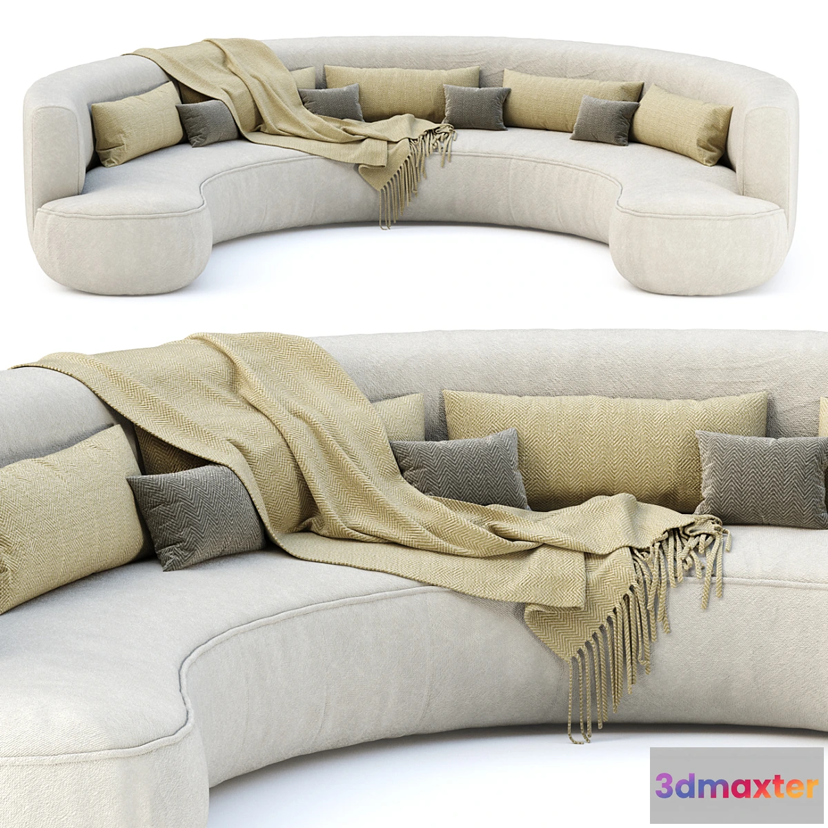 1439146 - Jenifer restaurant lounge sofa JR19 _ Pounded restaurant sofa 3D Max