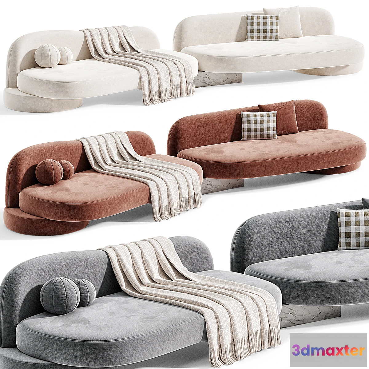1439298 - Model range of sofas modular modification 3D Max