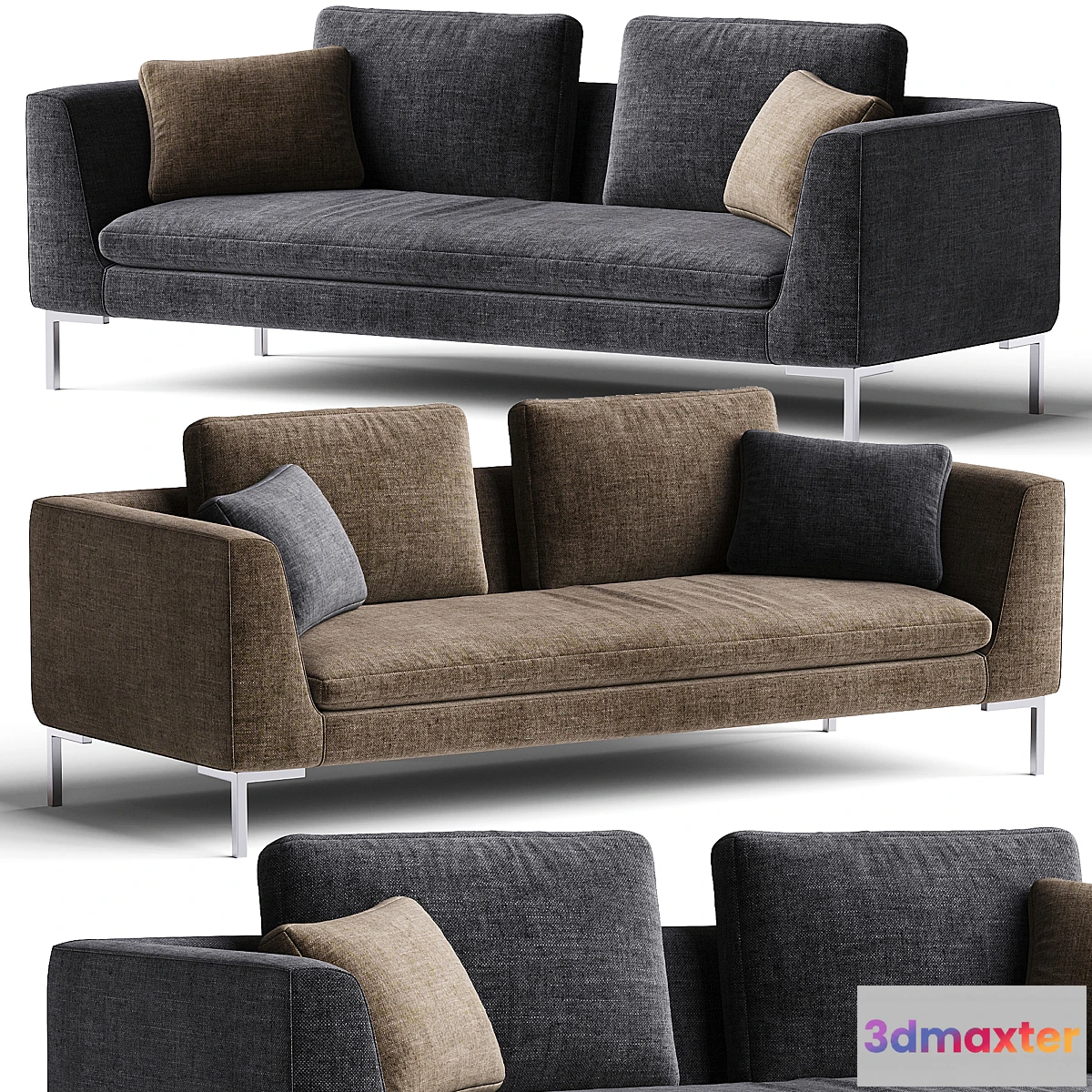 1439406 - CHARLES Sofa By B&B Italia 3D Max
