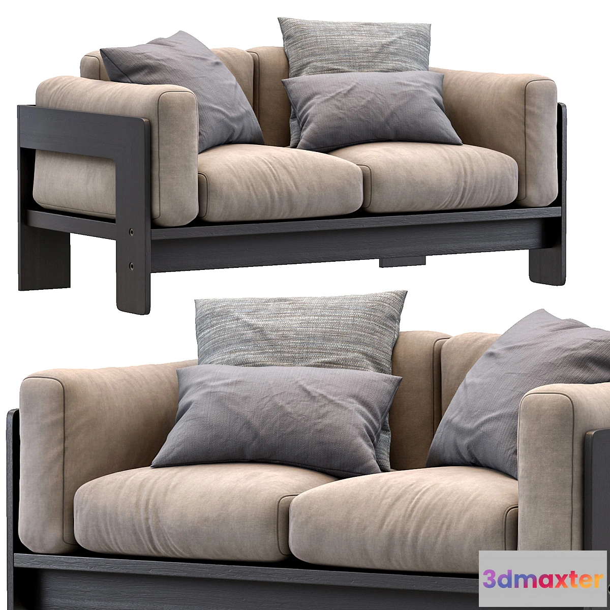 1439522 - Bastiano petite settee by Knoll 3D Max