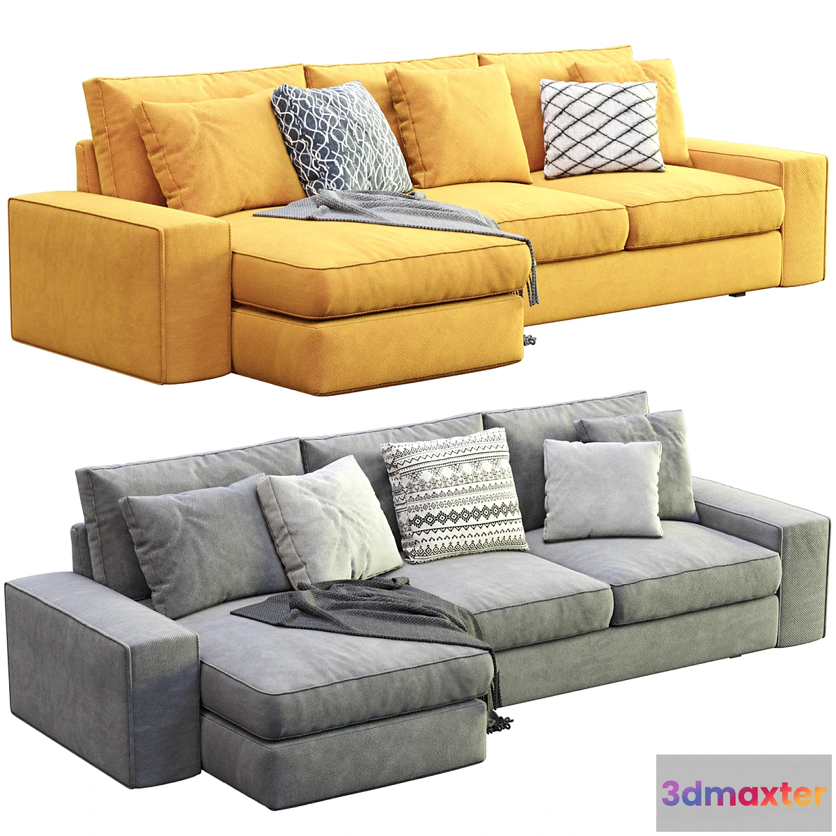 1439628 - Sofa Kivik By Ikea 3D Max