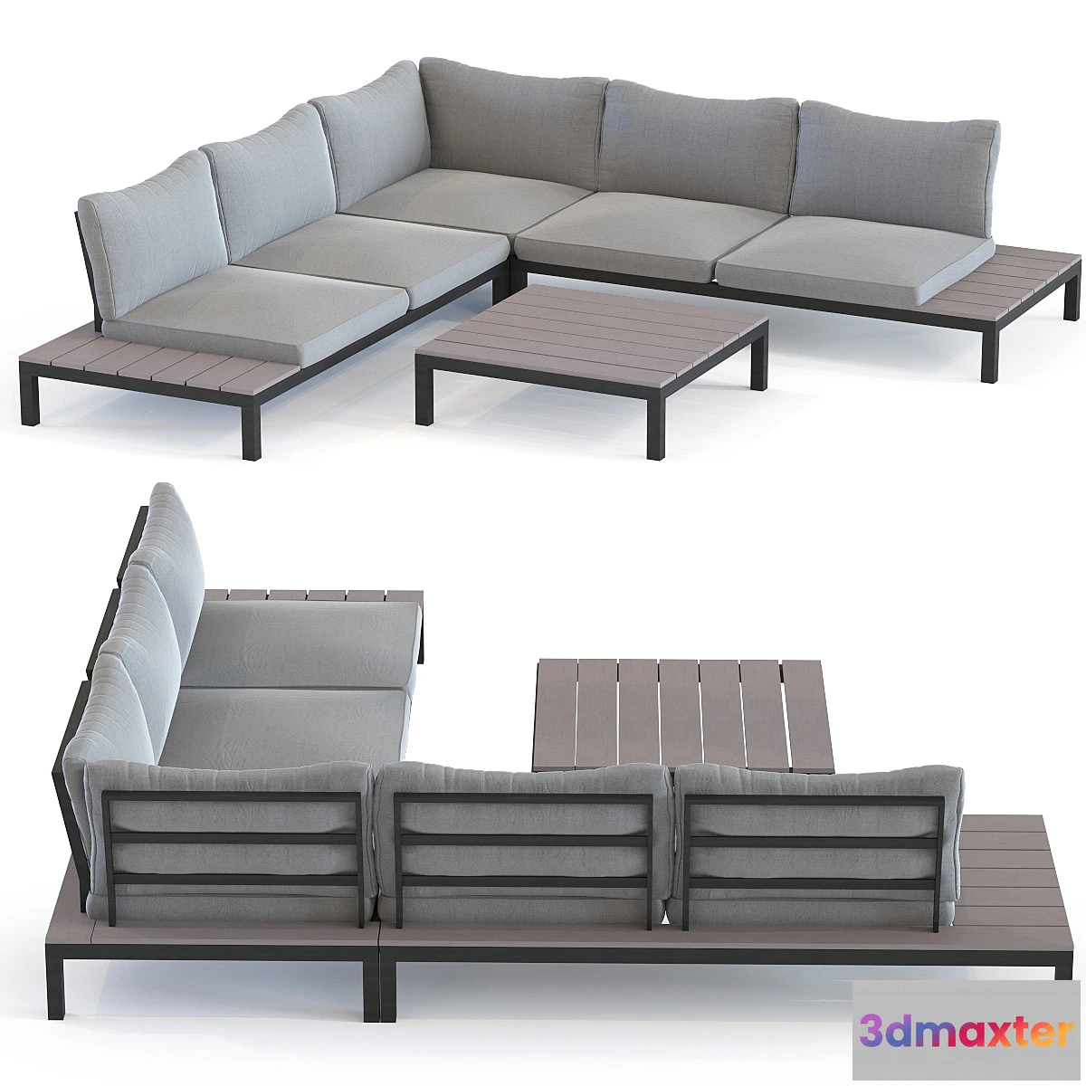 1439834 - Outdoor Sofa Set Holiday Black 3D Max