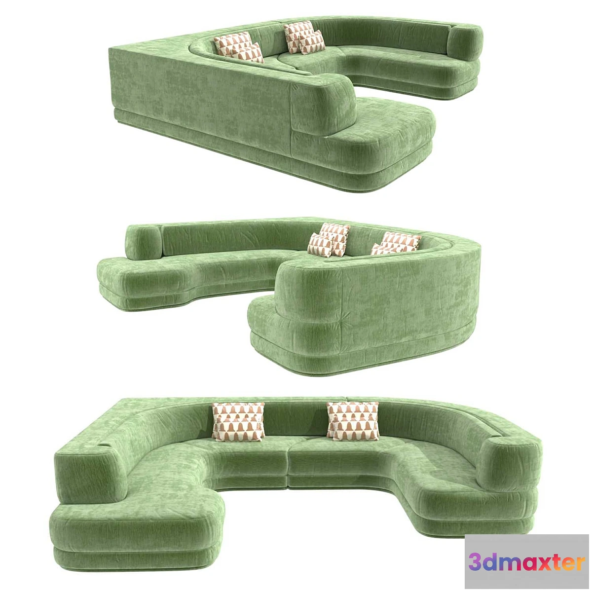 1439966 - Charles Zana Alexandra sofa invisible collection 3D Max