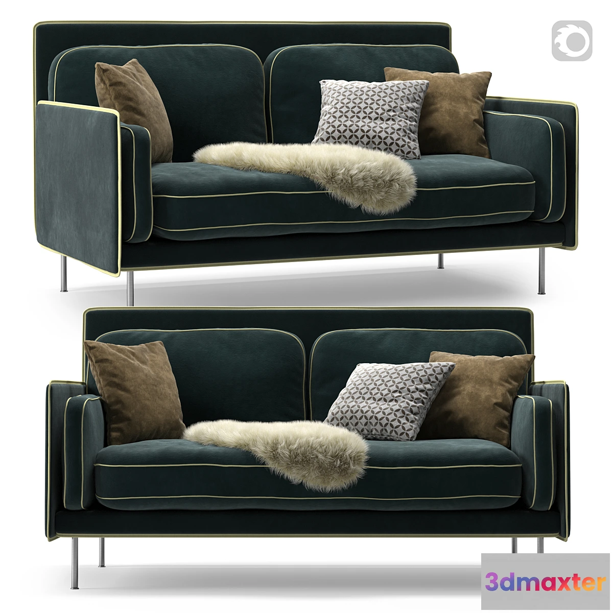 1440072 - Erik Jorgensen EJ 480 Hector sofa 3D Max
