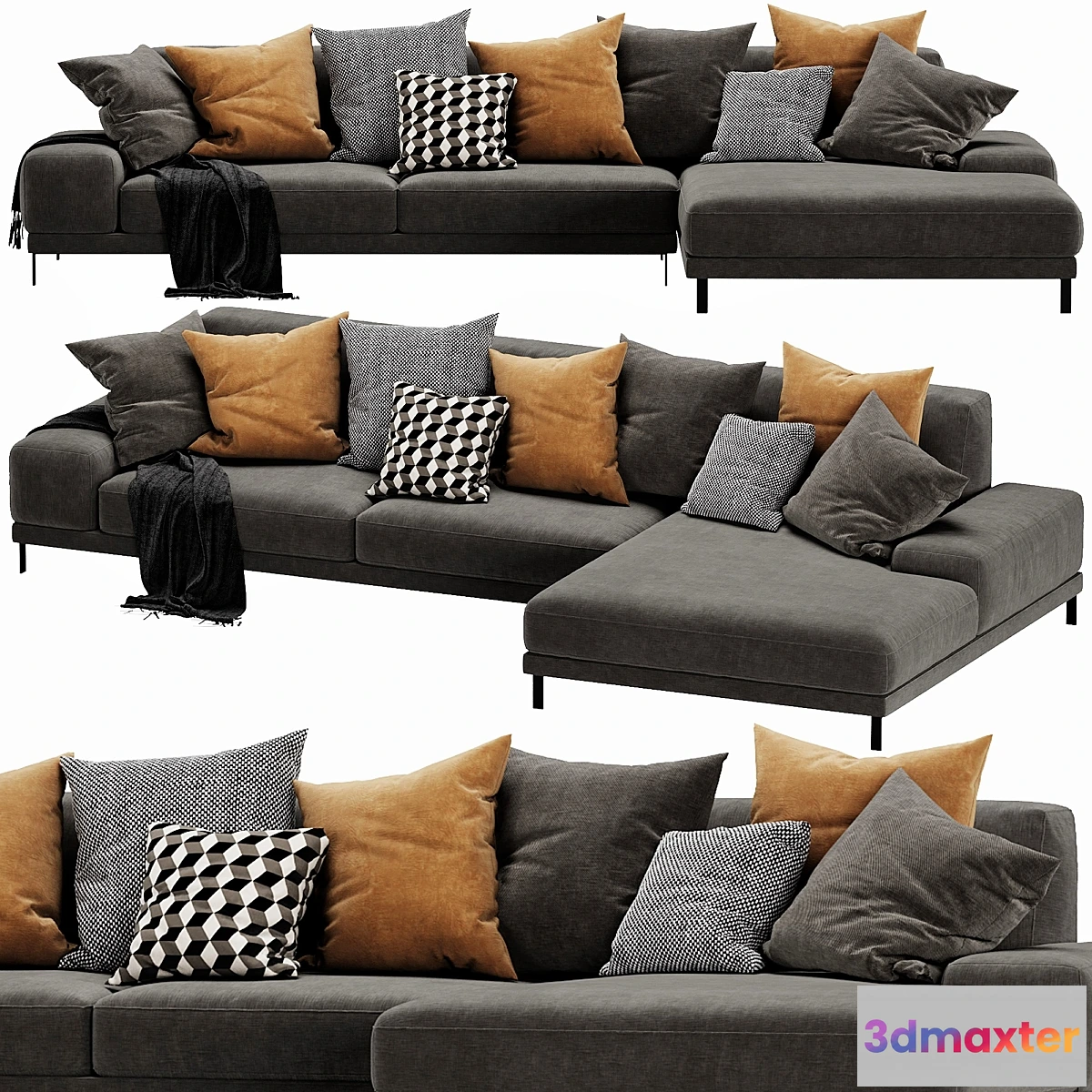 1440346 - DItre Italia Shade Chaise Lounge 3D Max