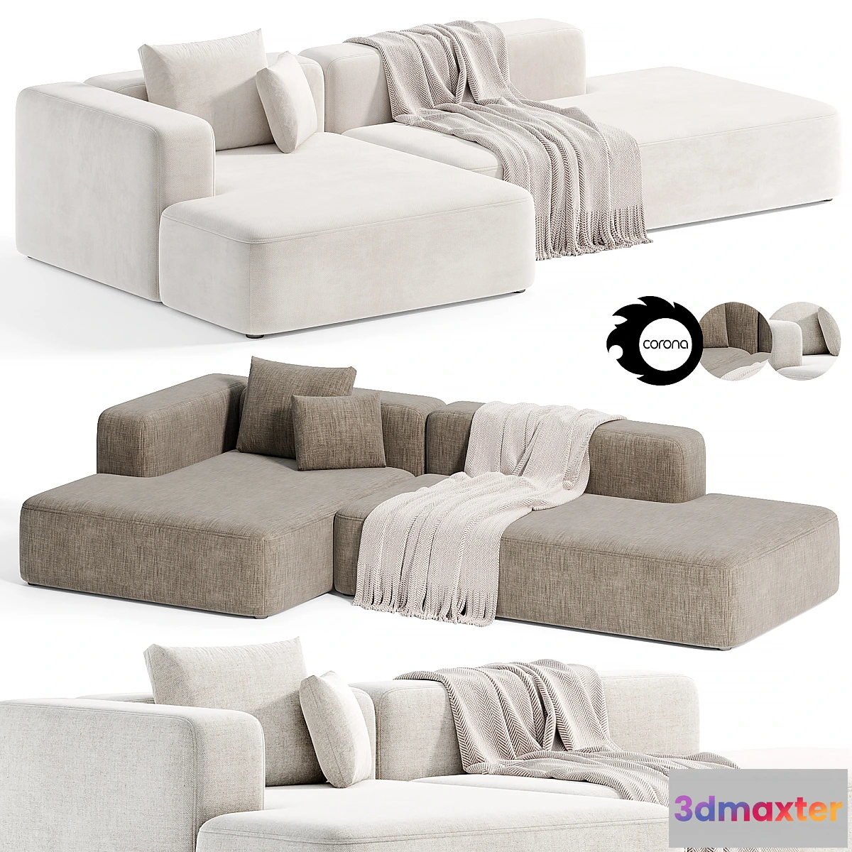 1440562 - Stone Modular Sofa 2 by Tamamm 3D Max