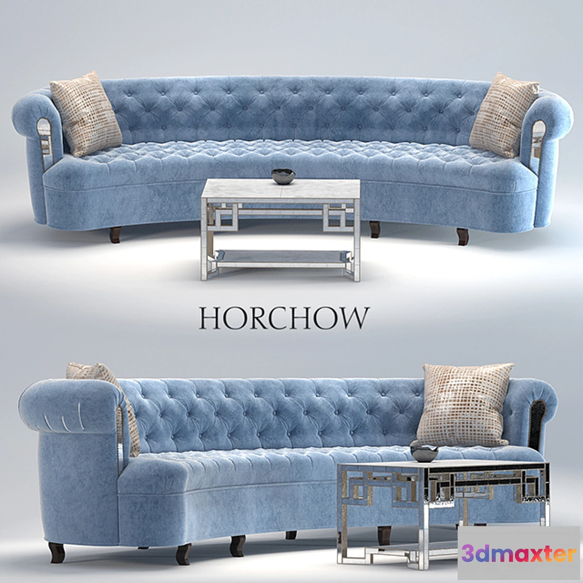 1441130 - Rebecca Mirrored Sofa 3D Max