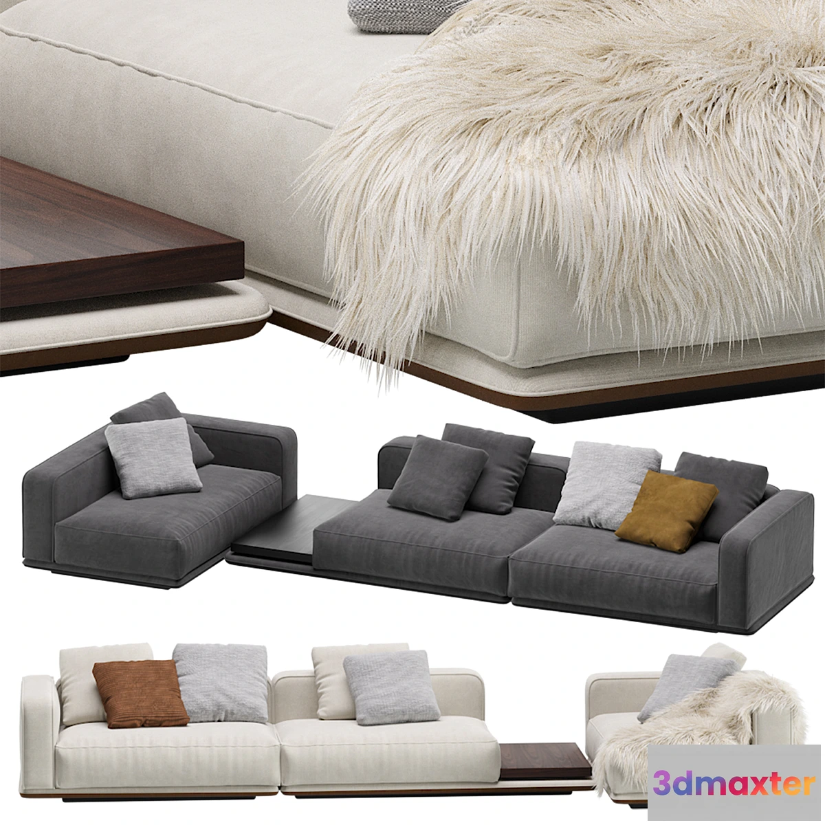1441558 - Minotti HORIZONTE Modular Sofa 14 3D Max