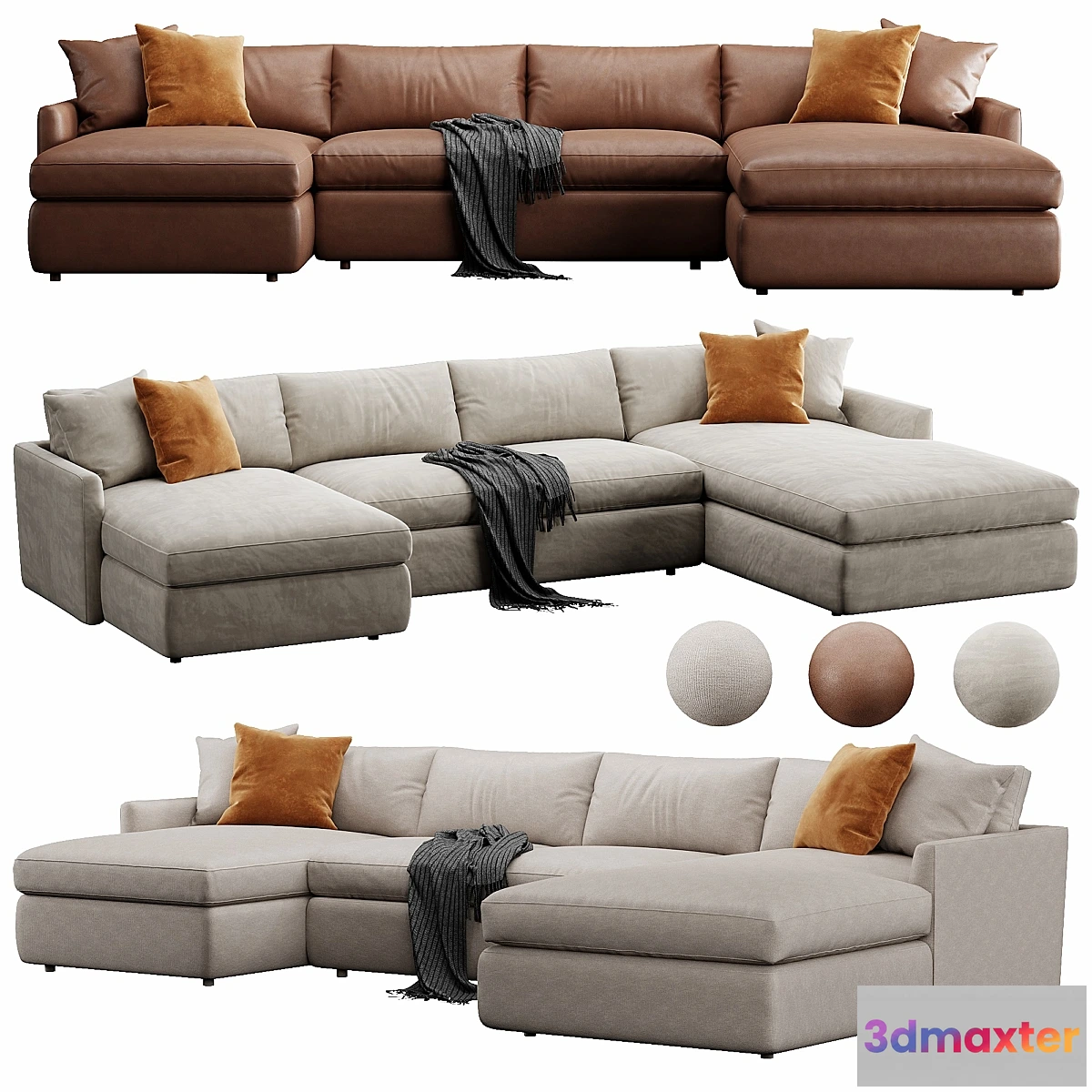 1441854 - Crate&Barrel Lounge sofa 3D Max