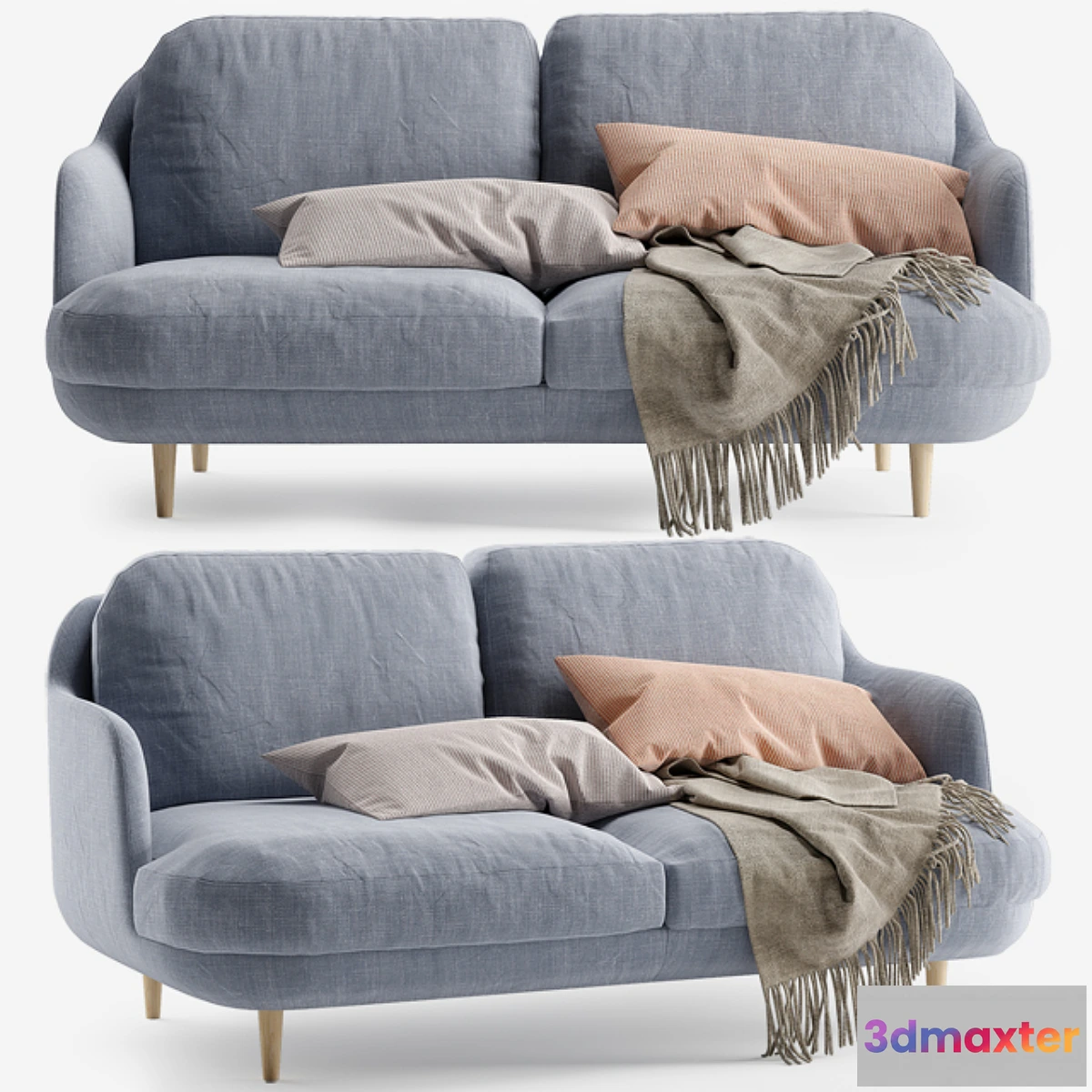 1442552 - Fritz Hansen Lune sofa 2 seater 3D Max